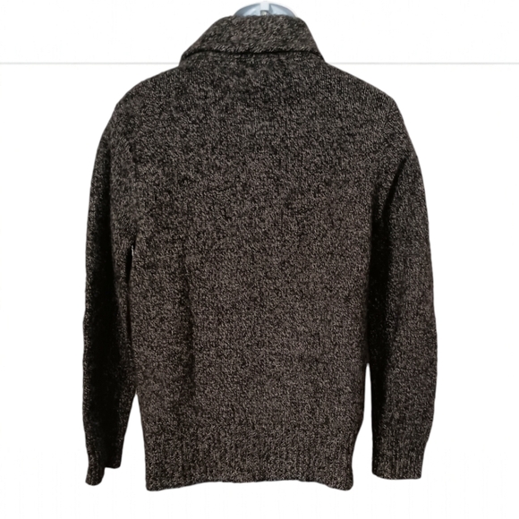 L.L. Bean Lambs Wool Shawl Collar Sweater  Sz M Pullover Warm Preppy Academia. - Picture 4 of 15